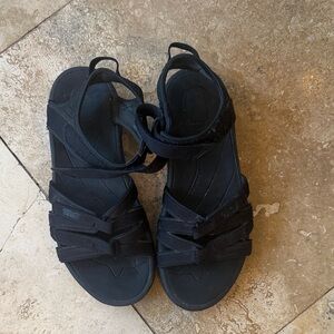Comfortable Teva Black Sandals